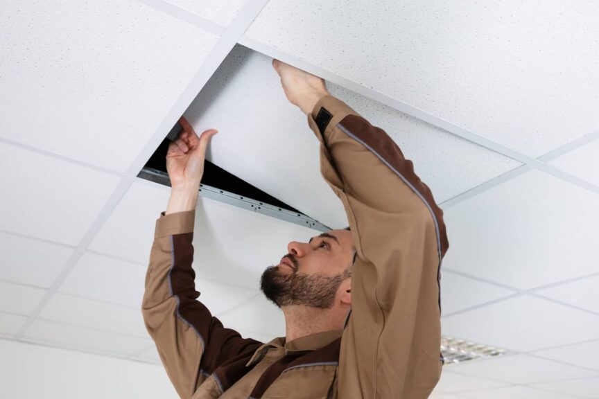 Ceiling Tile Installation