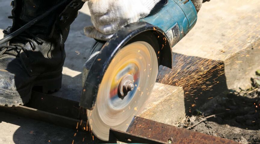 Cutting with Angle Grinder