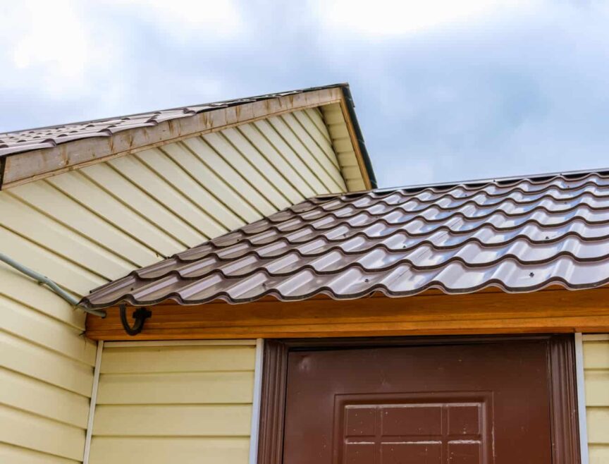 Roof Shingles Against Siding