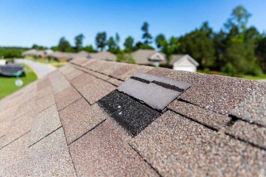 Missing Roof Tile After Storm